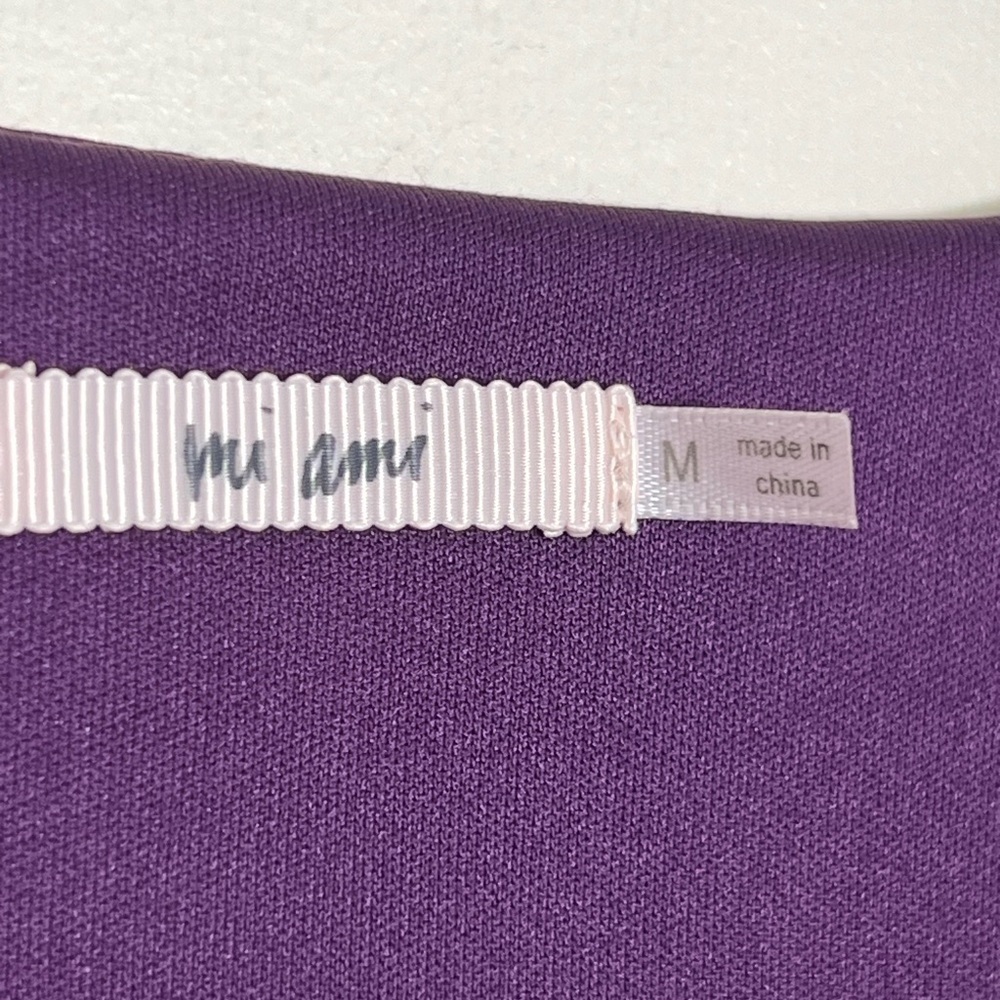 🛍️Mi Ami Francescas Women Purple Cottagecore Mini Dress Flowy Y2K Ruffled Medium - Picture 7 of 16